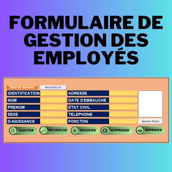 Formulaire de Gestion des Employés