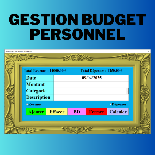 Gestion budget familial