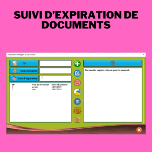 Suivi d’Expiration de Documents